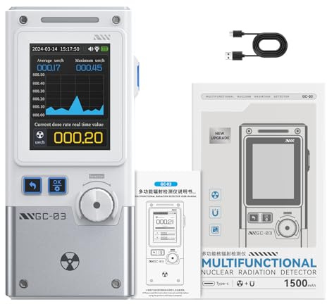 Détecteurs de rayonnement multifonctions professionnels - Mise à niveau immédiate des systèmes d'alarme pour la maison, le bureau, l'extérieur - Compteur professionnel avec fonction d'alarme
