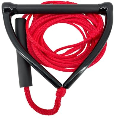 AMISENK Corde de Wakesurf avec poignée antidérapante, poignée de ski nautique avec lignes droites pour surfer en toute sécurité dans diverses eaux, Wakesurf réglable