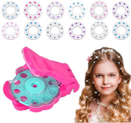 YUPZAR Haarschmuck Mädchen DIY Haarperlen Set, Kreative Spielzeug Geburtstagsgeschenk für Kinder 5-12 Jahren