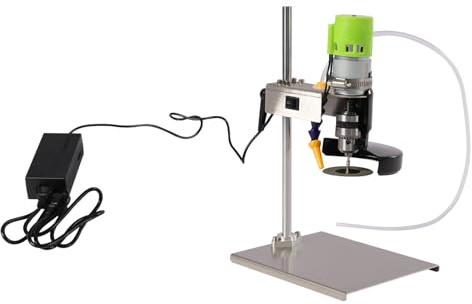Taglierina elettrica per bottiglie di vetro da 150 W, 6000 giri/min, a 7 velocità, in acciaio inox, per bottiglie di vetro e ceramica, set di attrezzi fai da te per vasi di fiori, decorazioni e
