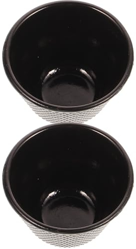 ULTECHNOVO Lot de 2 Tasses à Thé en Fonte Style Rétro Service à Thé Kung Fu 200 Ml Résistantes la Chaleur Design Anti-brûlure pour Maison