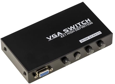 KALEA-INFORMATIQUE VGA-Sharing-Box des Typs Video-Switch 4 + 1 Port, Weiche 4 Eingänge auf 1 Ausgang oder 1 Eingang auf 4 Ausgänge