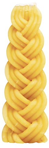 Vela Havdalah de cera de abeja trenzada – Cera de abejas sumergida a mano con trenza redondeada corta extra gruesa – Regalo Shabat Judaica – por Ner Mitzvah