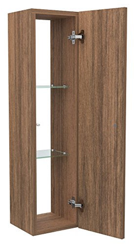 Columnas Muebles Baño, Salón, Dormitorio Tamaño 100 x 25 x 25 cm apertura push pull – Doble Verso apertura puerta – Diseño 100% Made in Italy Apertura anta da sinistra verso destra nogal