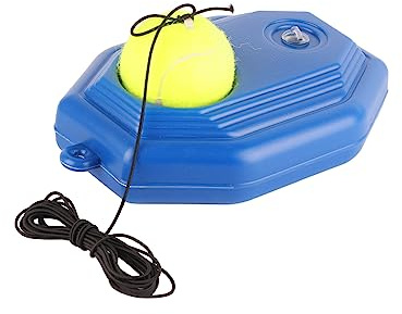 Haofy Tennis-Trainer Tennis Baseboard mit Einem Seil und 1 Trainingsball, Tennis Rebound Player für Anfänger Kinder Erwachsene - Tennis Selbststudium Praxis Training Tool/Tennis Übungsausrüstung