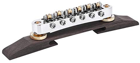 Gitarrenbrücke mit Rollen, Palisander Roller Sättel für E-Gitarren, Brücke mit reduziertem Saitenreibungsverlust for Gitarristen, Studio- und Live-Performance-Szenen