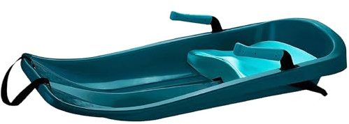 Gizmo Riders - Toboggan Kids and Toddlers Sleds, Durable Bobsled - Plastic, Lightweight, Winter Snow Sleds with Tow Strap & Individual Pull-Up Hand Brakes - Ages 3+, 120 lbs