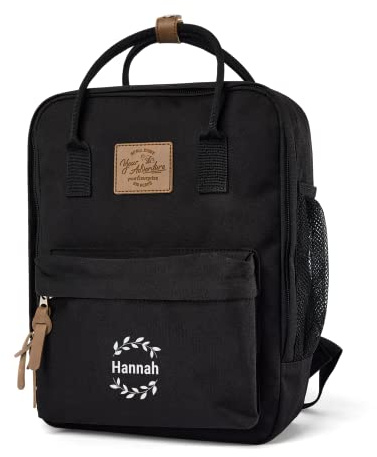 your surprise Personalisierte kinder rucksäcke - kindergartenrucksack personalisiert (Schwarz)