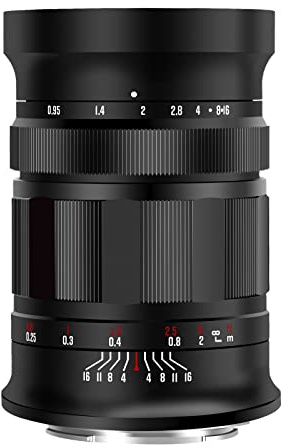 Meike 25mm f0.95 Manueller Fokus APS-C Objektiv mit großer Blende Kompatibel mit RF-Mount Kameras EOS-R EOS-RP R5 R6 R7 R10 im APS-C Modus