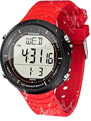 Reloj Pulsera Mujer Impermeable 100 Metros para Buceo y Nadar con Despertador, Cronometro, Hora Dual Calendario, Cuenta Regresiva, Formato de 12 o 24 Horas