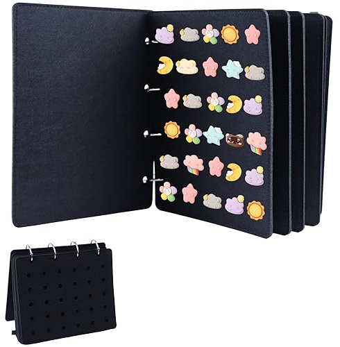 8 Páginas Pin Display, 26*21.3*3 cm Anstecknadeln Pins Aufbewahrung Filzmaterial Enamel Pin Display Holder, zur Aufbewahrung von 180 Pins, zum Organisieren und Aufbewahren Ihrer Ausweis Sammlung