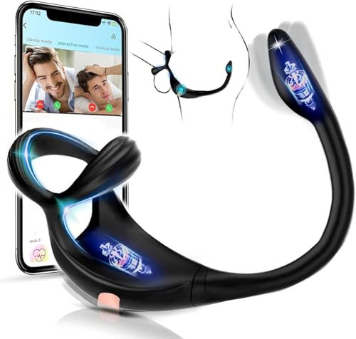 Male Sex Toys Vibrating Butt Plug Anal Plug Vibrator, Couples Sex Toys App Controlled with 9 Vibrations Adult Toys, Sex Toyscouples for Couples Dildo Vibrators for Men Buttplug Anal Sexy Toys