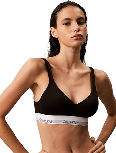 Calvin Klein Reggiseno a Bralette Donna Lift Elasticizzato, Nero (Black), M