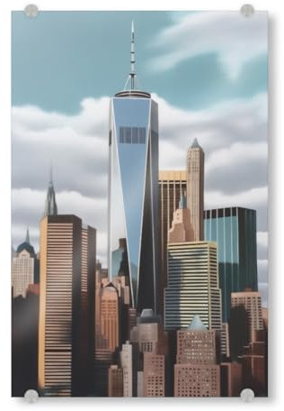 artboxONE Acrylglasbild 45x30 cm Städte/New York New York Metropole Malerei - Bild New York City