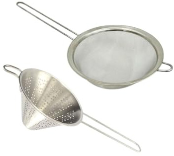 Fackelmann 9942750 Passoire Tamis Inox, Chinois Inox Conique, Acier Inoxydable, Argenté, 19 x 40 cm