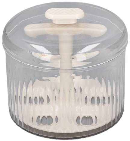 Macchina per Polpette, Pressa Trasparente a 5 Palline per Polpette, Verdure, con Contenitore, Materiale PET e PP (bianco panna)