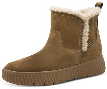TAMARIS dam Comfort WL Boot Duo-tex snöstövlar, cappuccino, 41 EU, Cappuccino, 41 EU