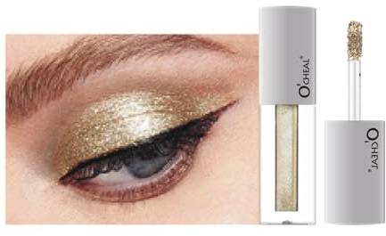 O'CHEAL Glänsande flytande metalliska ögonskuggor, snabbtorkande, långvarig, pigmenterad opacitetshandtag med en tork, färgad stick-eyeliner 4 ml 05#