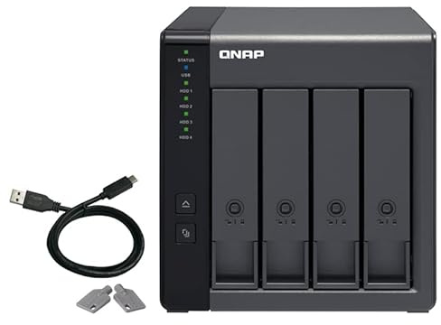 Boîtier d'extension Raid 4 Baies pour HDD, 1 Port USB-C 3.2, idéal pour étendre Le Stockage et protéger Les données.