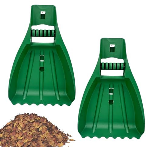 Leaf Grabbers, Ergonomic Hand Rake Claws, Heavy Duty Leaf Collector Scooper Tool, Extra Large Gardening Gloves For Fast Lawn Debris Pickup, Grass Clippings, Leaves, Yard Cleanup