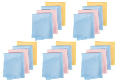 Ciieeo Paños de Limpieza de Microfibra para Instrumentos Musicales 20 Unidades Mixtas Paños Suaves para Limpiar Piano y Guitarra Suministros de Limpieza Portátiles y Color Aleatorio