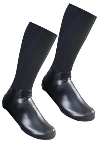 Gralara 2 Piezas Cubierta para Zapatos de Ciclismo para Bicicleta con Función Antideslizante Y Material Elástico Adecuada para Viajes Deportivos Paseos Excurs, Black L