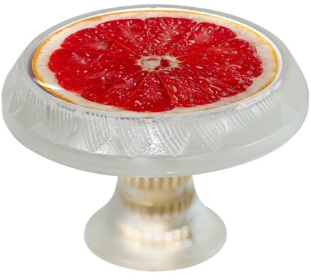 4 pomos de armario de pomelo, pomos de cajón de puerta premium, manijas redondas de armario con tornillos, para muebles de cocina y dormitorio