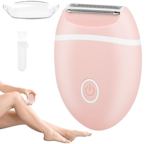 AYBUY Rakapparat dam elektrisk, mini damrakapparat elektrisk, trimmer dam intimområde för armhålor, ansikte, ben, bikini och knän, elektrisk damrakapparat (oval, batteridriven version)