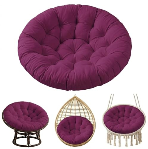 Papasan Cushion Circle Ersättningssittunderlägg för Rottingmöbler | Vattenavvisande, kraftig ramskyddskudde, perfekt för solrumsoaser och inomhusläshörnor