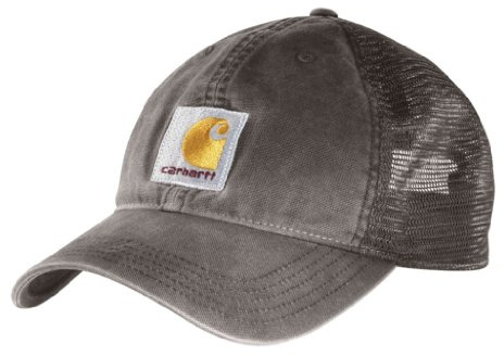 Carhartt Men's Canvas Mesh-Back Cap, Gravel, OS