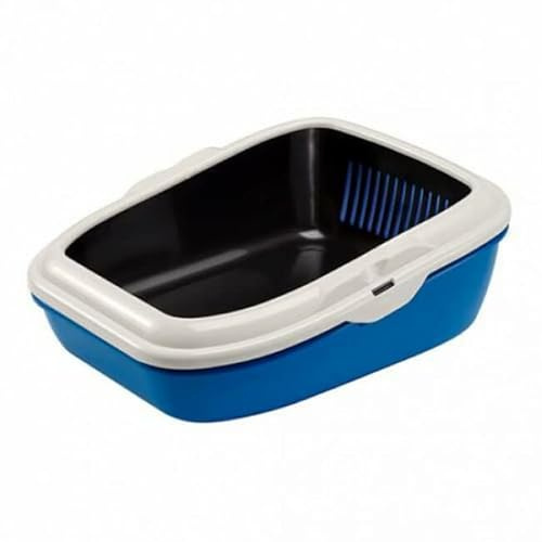 Ferplast 72049099 Caja de Arena para Gatos con Sistema de Limpieza Mediante Tamiz Birba 55.5 x 45.5 x 22 Cm
