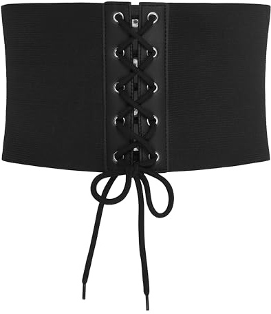BlackButterfly 14 CM Elastisk Midja Korsett Bälte (Svart, 2XL)