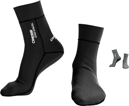 Cressi Ultra Stretch - wasserdichte Schuhe Herren Surfen Tauchen Wassersport Neoprensocken Ultra Elastischem Thermischen Neopren 1.5mm, wasserdichte Socken rutschfeste Abriebfeste Unisex