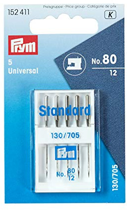 Prym 152411 Nähmaschinennadeln 130/705 Standard, 80