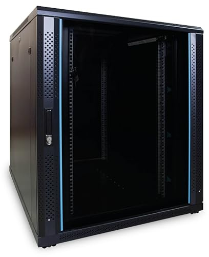 DSIT Baie de Serveur 18U avec Porte en Verre 800x1000x1000mm (LXPXH) - Noir