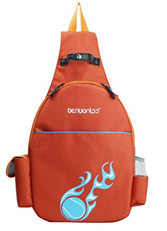 Klau Nylon Tennis Badminton Racquet Backpack Shoulder bag Outdoor Sports Bag Orange for Tennis Beginners