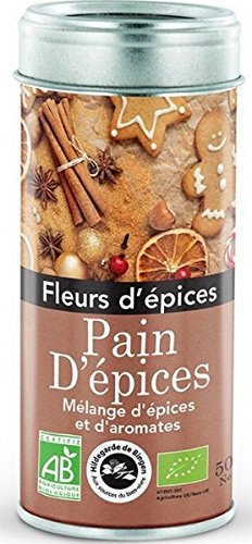 Tin Flower & spices Gingerbread, 50 g, Metal box