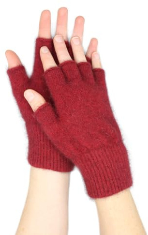 Native World Possum Merino Fingerlose Handschuhe, Beerenfarben, L