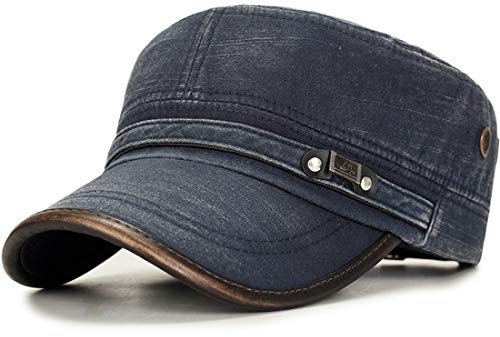 Yixda Vintage Military Army Cap Verstellbar Schirmmütze Sonnen Baseball Kappe