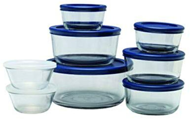 ANCHOR HOCKING 13326AHG18 Food Storage Set 16pc Red