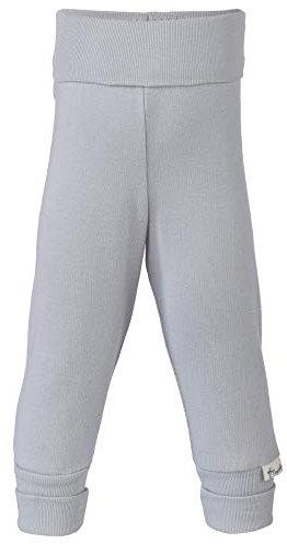 Engel Natur Baby Hose mit Nabelbund Reine Bio-Baumwolle, Silber, Gr. 50/56