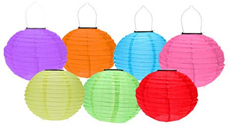 Lampions Paket SOLAR (Solarenergie) - 35 St. Outdoor Nylon lampions