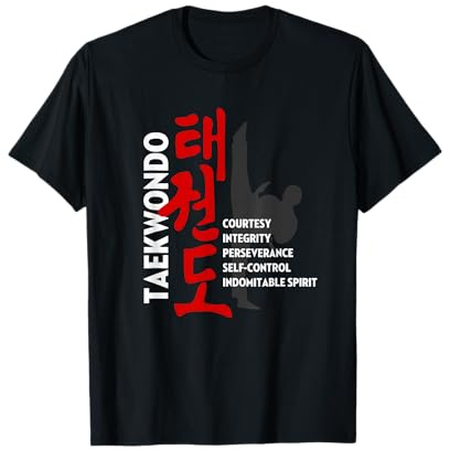 Tee-shirt Taekwondo Tenets – T-shirt graphique arts martiaux T-Shirt