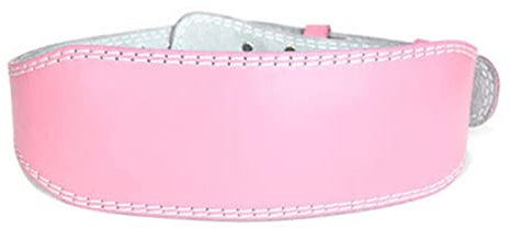 Leder Gewichtheber Squat Gürtel Gym Fitness Langhantel Powerlifting Rückenstütze Schutzausrüstung Training Gewichthebergürtel-Pink,M-120cm