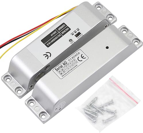YiToo Elektrisk Drop Bolt Lock DC 12 V FailSafe Art Elektroniskt dörrlås för åtkomstkontroll dörr ingångssystem med tidsfördröjning