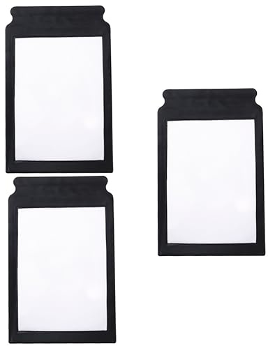 jojofuny 3pcs Magnifier Full Page Large Magnifying Lens for Reading Handled Magnifying Glass Large Viewing Area for Hobbies and Detailed Work