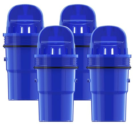 4 Packs Pitcher Water Filter Replacement for All PUR®, PUR® Plus Pitcher and Dispenser Filtration Systems, CRF950Z, PPF951K, PPF900Z, NSF Certified, AQUA CREST