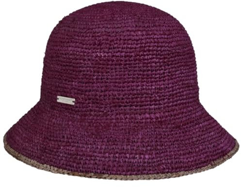 Seeberger Eliza Raffiaglocke Strohhut Raffiastrohhut Raffiahut Damenhut Sommerhut Sonnenhut Damen - Frühling-Sommer Sommer - One Size Pflaume