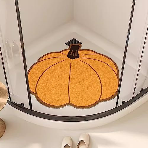 LAMEDOAT Duschmatte, rutschfest, gegen Schimmel, Eckduschmatten für die Innendusche, rutschfeste Luffa-Duschmatte mit Ablauf, leicht zu reinigen, schnell trocknend, C, 50 x 60 cm