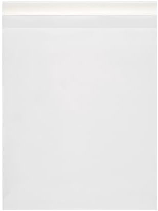 Quotidian Weiß Flach Selbstklebend Groß Pergamin-Papiertüten-Umschläge 6 x 9 (15 x 22,8cm) Packung 100 - Grocery Snacks Popcorn Sandwiches Geschäft